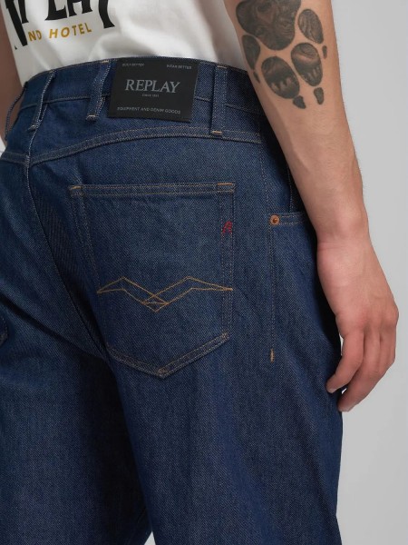 REPLAY Jean παντελόνι M1052.000.919.07A.007 WAINE TAPERED Μπλε REPLAY - 7
