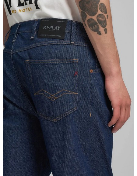 REPLAY Jean παντελόνι M1052.000.919.07A.007 WAINE TAPERED Μπλε REPLAY - 7