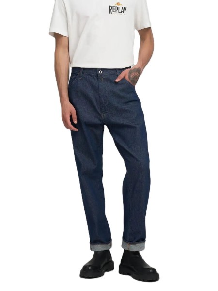REPLAY Jean παντελόνι M1052.000.919.07A.007 WAINE TAPERED Μπλε REPLAY - 8