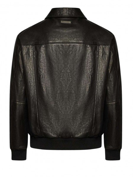 JOHN RICHMOND X Μπουφάν δερμάτινο UMA25101GB CASARI Μαύρο JOHN RICHMOND - 2