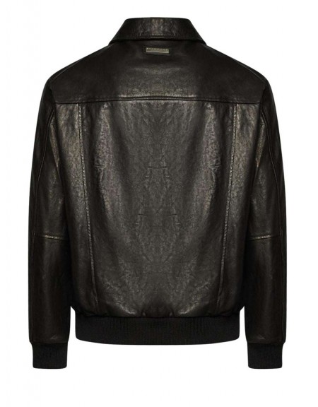 JOHN RICHMOND X Μπουφάν δερμάτινο UMA25101GB CASARI Μαύρο JOHN RICHMOND - 2