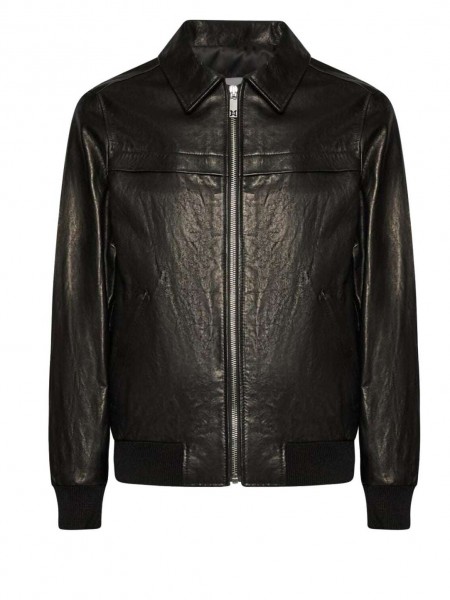 JOHN RICHMOND X Μπουφάν δερμάτινο UMA25101GB CASARI Μαύρο JOHN RICHMOND - 1