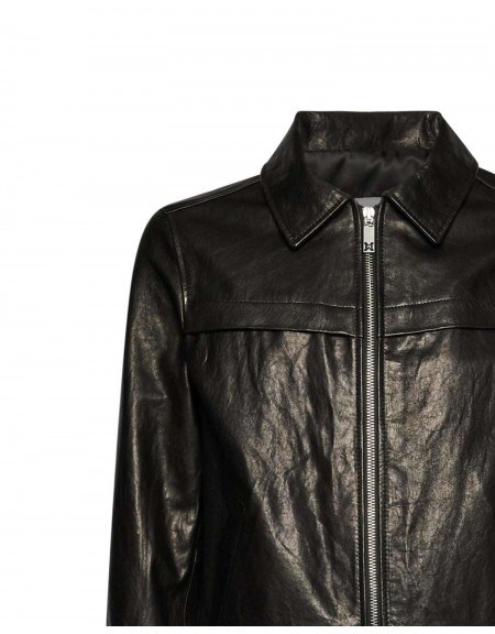 JOHN RICHMOND X Μπουφάν δερμάτινο UMA25101GB CASARI Μαύρο JOHN RICHMOND - 3