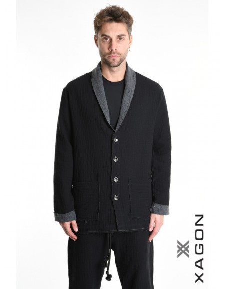 XAGON MAN Shirt - Jacket 21MD242 Black XAGON MAN - 1