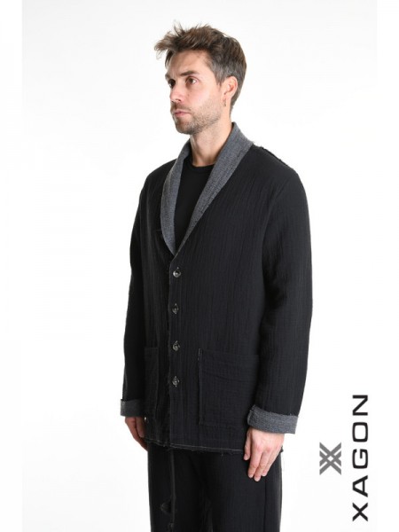 XAGON MAN Shirt - Jacket 21MD242 Black XAGON MAN - 5