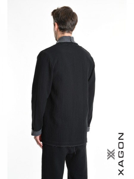 XAGON MAN Shirt - Jacket 21MD242 Black XAGON MAN - 6