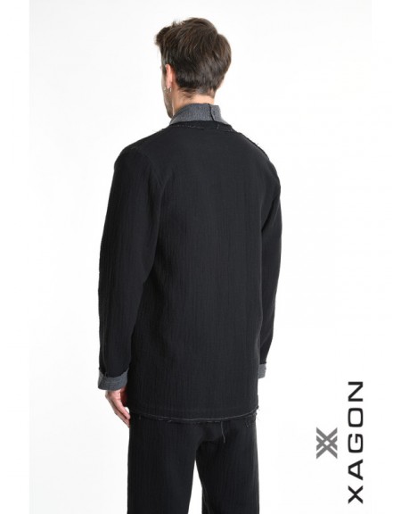 XAGON MAN Shirt - Jacket 21MD242 Black XAGON MAN - 6
