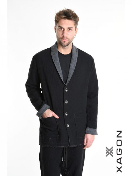 XAGON MAN Shirt - Jacket 21MD242 Black XAGON MAN - 7