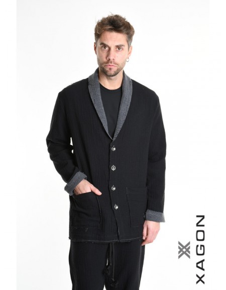 XAGON MAN Shirt - Jacket 21MD242 Black XAGON MAN - 7
