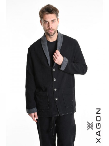 XAGON MAN Shirt - Jacket 21MD242 Black XAGON MAN - 8