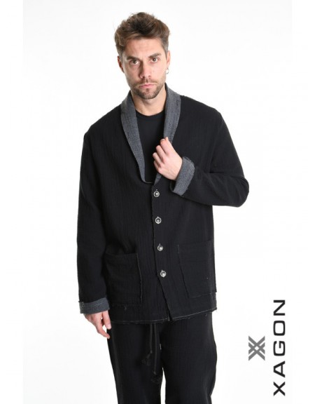 XAGON MAN Shirt - Jacket 21MD242 Black XAGON MAN - 8