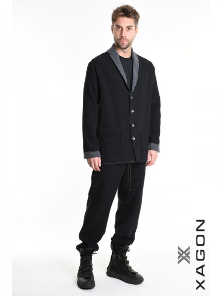 XAGON MAN Shirt - Jacket 21MD242 Black XAGON MAN - 9
