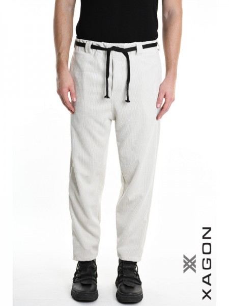 XAGON MAN Παντελόνι κοτλέ 2PMD241P Εκρού XAGON MAN - 1
