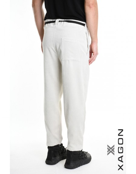 XAGON MAN Corduroy Pants 2PMD241P Ecru XAGON MAN - 3