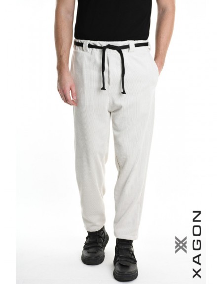 XAGON MAN Corduroy Pants 2PMD241P Ecru XAGON MAN - 5