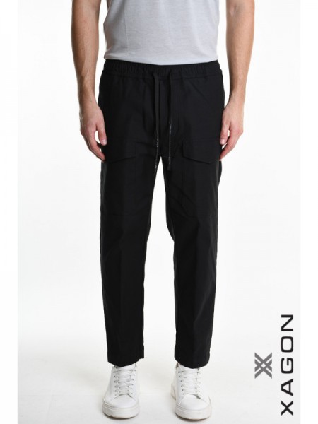 XAGON MAN Pants 2ZUK384 Black XAGON MAN - 1