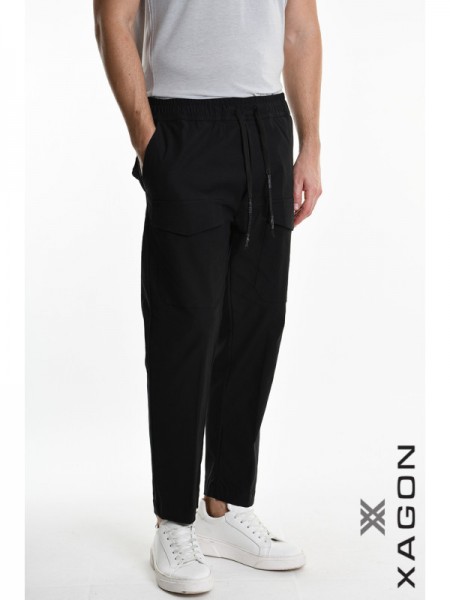 XAGON MAN Pants 2ZUK384 Black XAGON MAN - 3