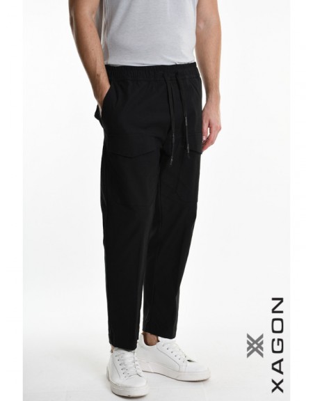 XAGON MAN Pants 2ZUK384 Black XAGON MAN - 3