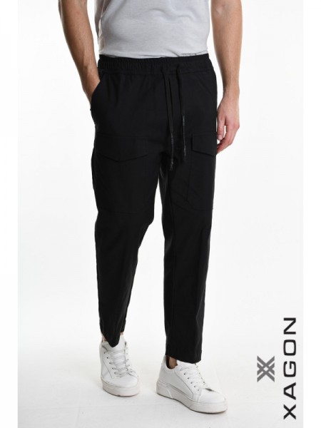 XAGON MAN Pants 2ZUK384 Black XAGON MAN - 4