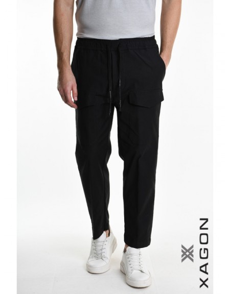 XAGON MAN Pants 2ZUK384 Black XAGON MAN - 7