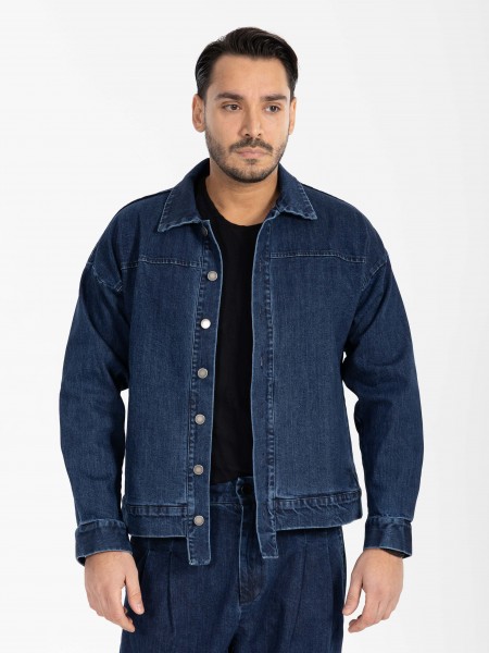 NINETEEN Shirt - Jacket X25-1036 Blue NINETEEN - 1