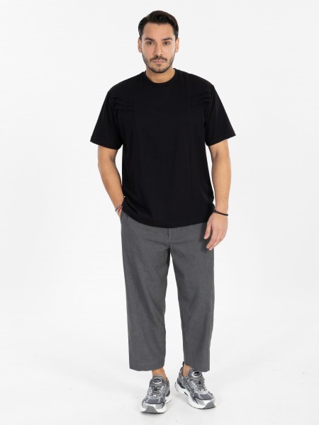 NINETEEN T-shirt X25-1052 Black NINETEEN - 4