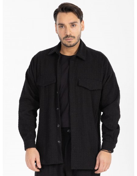 NINETEEN Shirt - Jacket X25-1024-1 Black NINETEEN - 3