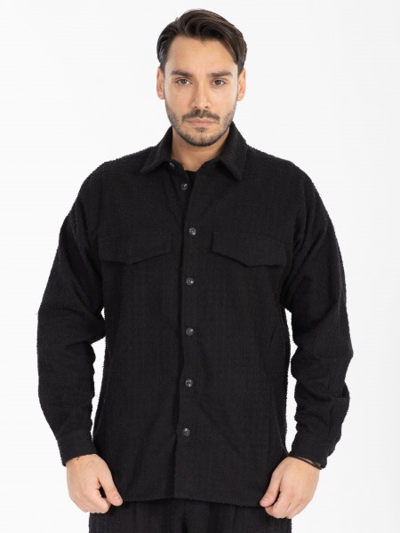 NINETEEN Shirt - Jacket X25-1024-1 Black NINETEEN - 4