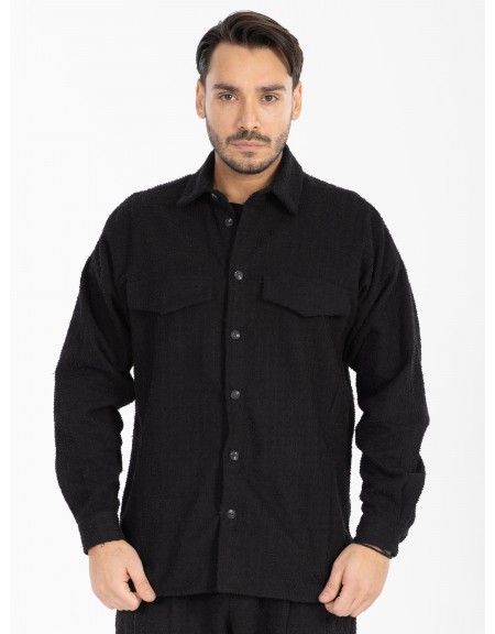 NINETEEN Shirt - Jacket X25-1024-1 Black NINETEEN - 4
