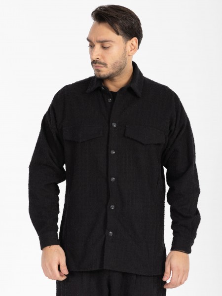 NINETEEN Shirt - Jacket X25-1024-1 Black NINETEEN - 9