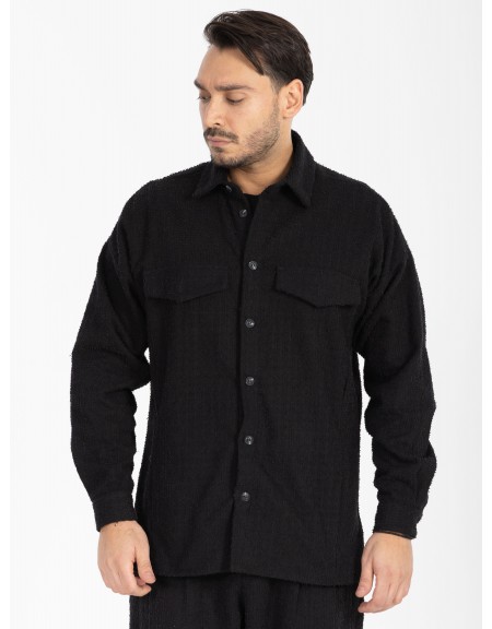 NINETEEN Shirt - Jacket X25-1024-1 Black NINETEEN - 9