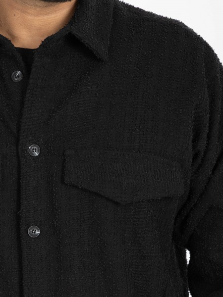 NINETEEN Shirt - Jacket X25-1024-1 Black NINETEEN - 5