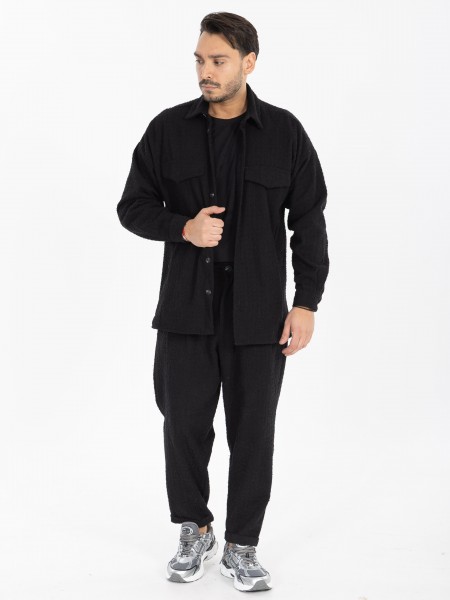 NINETEEN Shirt - Jacket X25-1024-1 Black NINETEEN - 6