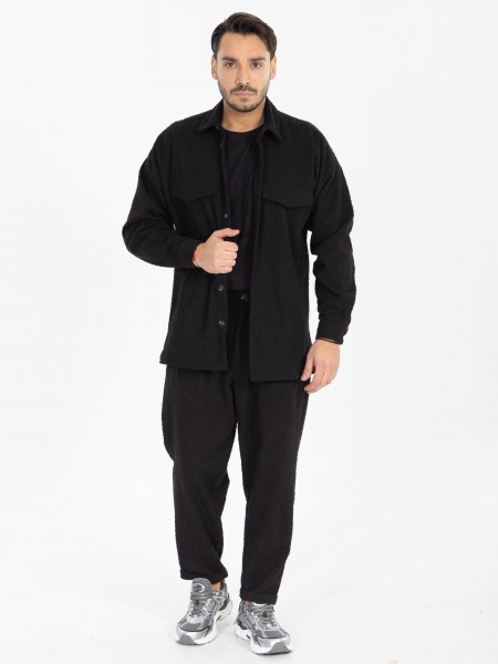 NINETEEN Shirt - Jacket X25-1024-1 Black NINETEEN - 8