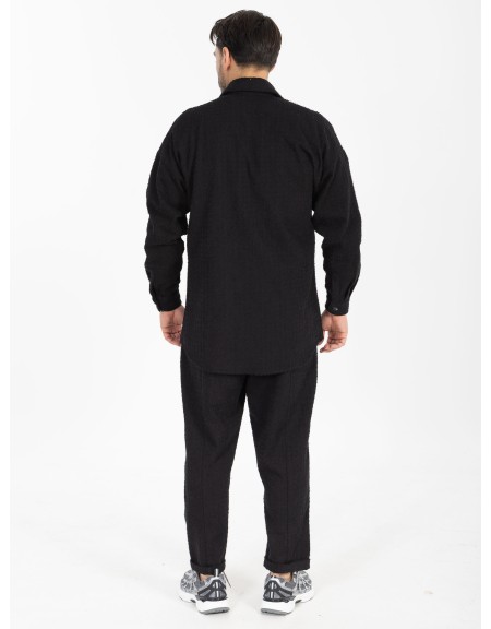 NINETEEN Shirt - Jacket X25-1024-1 Black NINETEEN - 7