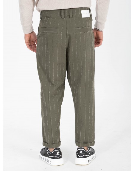 NINETEEN Pants X25-1023 Olive Green NINETEEN - 2