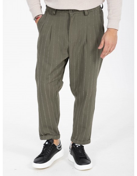 NINETEEN Pants X25-1023 Olive Green NINETEEN - 1