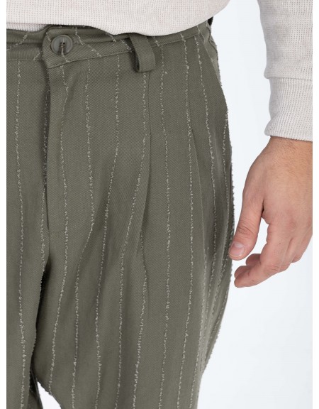 NINETEEN Pants X25-1023 Olive Green NINETEEN - 3