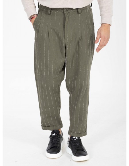 NINETEEN Pants X25-1023 Olive Green NINETEEN - 9