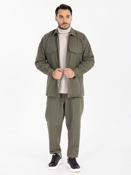 NINETEEN Pants X25-1023 Olive Green NINETEEN - 5