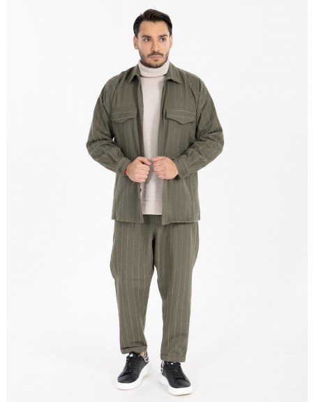 NINETEEN Pants X25-1023 Olive Green NINETEEN - 5