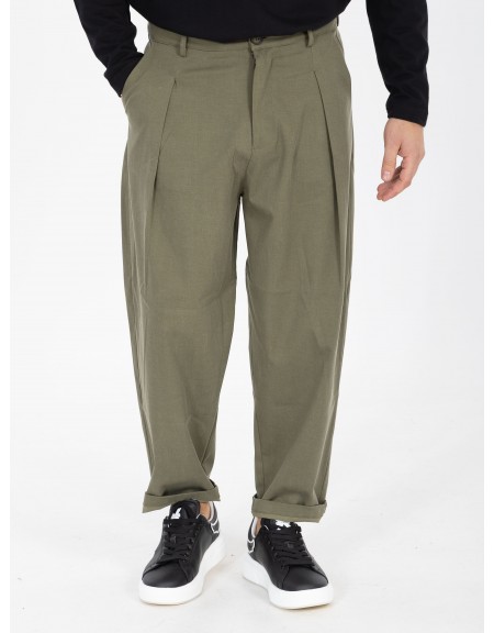 NINETEEN Pants X25-1027 Olive Green NINETEEN - 6