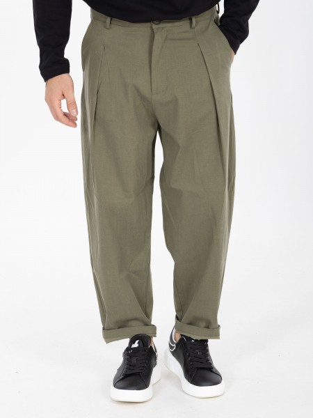 NINETEEN Pants X25-1027 Olive Green NINETEEN - 7