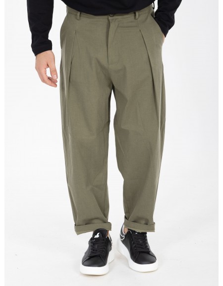 NINETEEN Pants X25-1027 Olive Green NINETEEN - 7