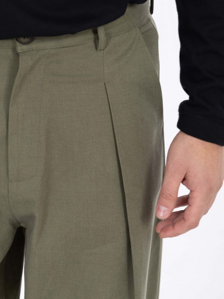 NINETEEN Pants X25-1027 Olive Green NINETEEN - 9