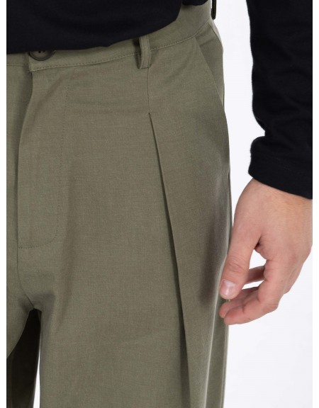 NINETEEN Pants X25-1027 Olive Green NINETEEN - 9