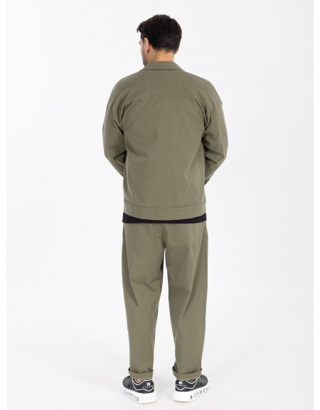 NINETEEN Shirt - Jacket X25-1028 Olive Green NINETEEN - 6