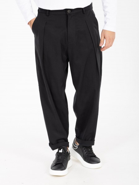 NINETEEN Pants X25-1027 Black NINETEEN - 9