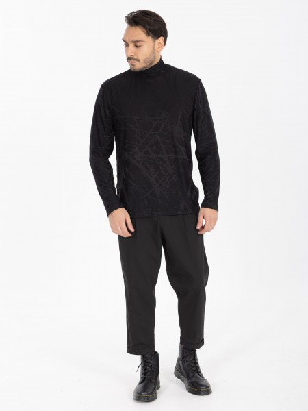 1.IX Lupeto T-shirt X25-1.IX1009 Black NINETEEN - 5