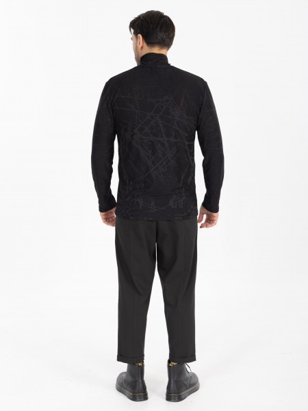 1.IX Lupeto T-shirt X25-1.IX1009 Black NINETEEN - 6